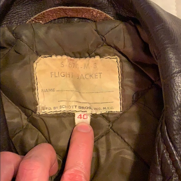 Vintage Schott bomber flight jacket - Picture 2 of 4
